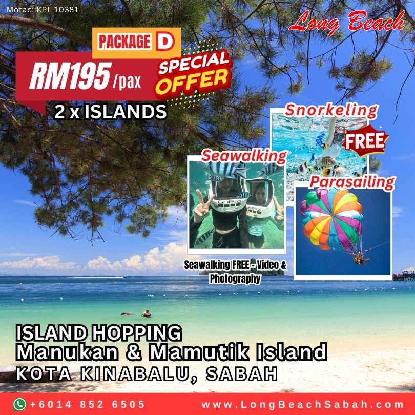 36 Long beach island hopping sabah kota kinabalu manukan