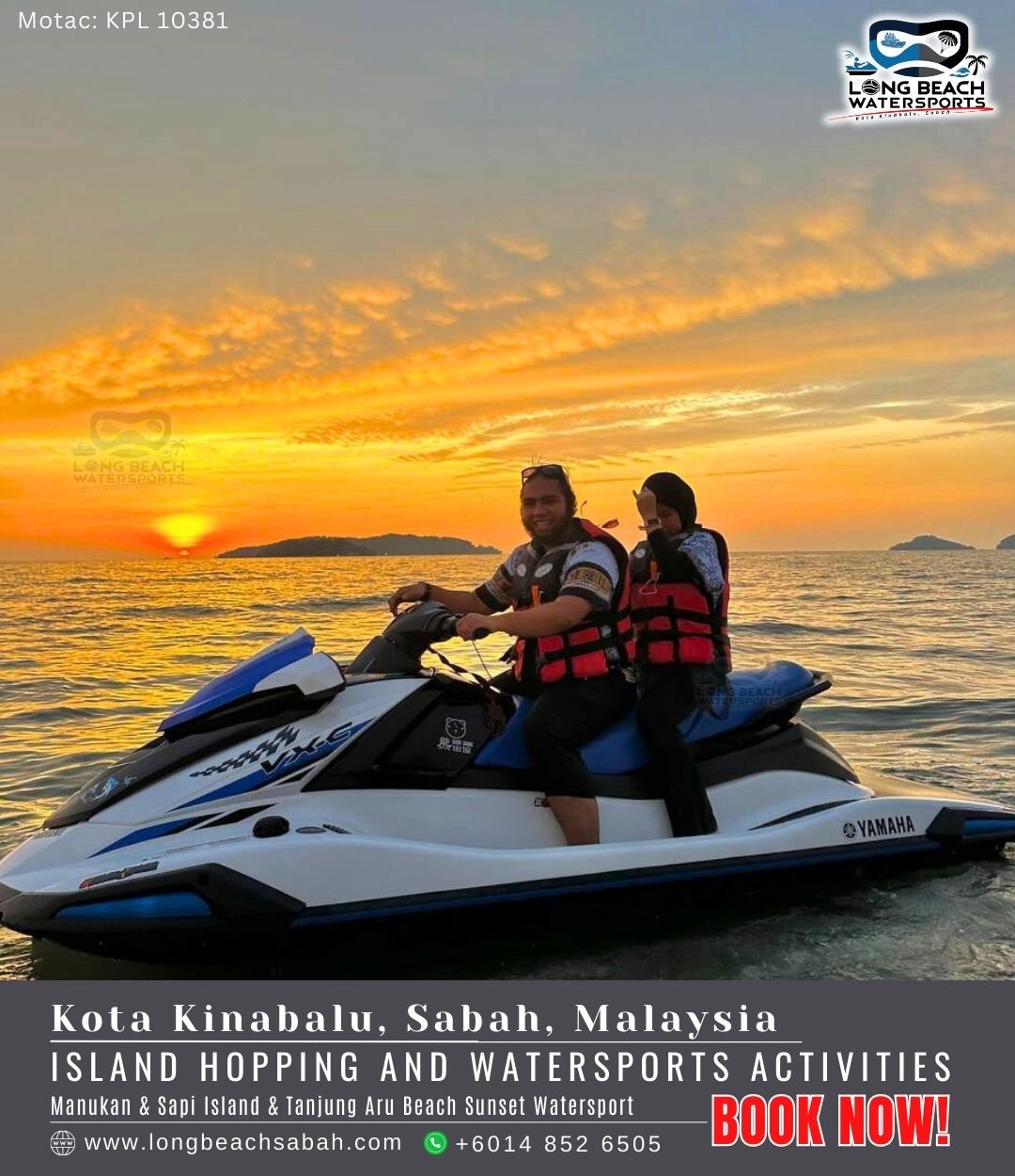 32 Long Beach watersports beach manukan mamutik island kota kinabalu sabah sunset malaysia